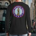 Army National Guard Military Veteran State Morale Back Print Long Sleeve T-shirt