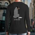 Australian Cattle Dog Dare Me-Blue Heeler Back Print Long Sleeve T-shirt