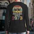 Awesome Since 1973 50Th Birthday 50 Year Old Cat Lovers Back Print Long Sleeve T-shirt
