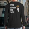 Beagle Best Beagle Dad Ever Back Print Long Sleeve T-shirt