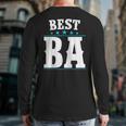Best Ba For World's Greatest Grandpa Back Print Long Sleeve T-shirt