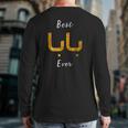 Best Baba Or Daddy Arabic Calligraphy Father's Day Classic Back Print Long Sleeve T-shirt