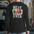 Best Dad Ever Father's Day Portuguese Flag Portugal Back Print Long Sleeve T-shirt