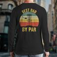 Best Dad By Par Disc Golf For Men Father's Day Back Print Long Sleeve T-shirt