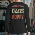 Best Dads Get Promoted To Poppy New Dad 2020 Back Print Long Sleeve T-shirt