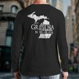 Best Grandpa In Michigan Grandpa Back Print Long Sleeve T-shirt Best Grandpa In Michigan Grandpa Back Print Long Sleeve T-shirt