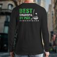 Best Grandpa By Par Golf Lover Fathers Day Dad Back Print Long Sleeve T-shirt