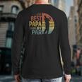 Best Papa By Par Father's Day Golf Grandpa Back Print Long Sleeve T-shirt