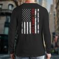 Best Poppa Ever American Flag 4Th Of July Fathers Day Back Print Long Sleeve T-shirt