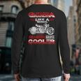 I Am A Biker Grandpa Cool Motorbike Chopper Back Print Long Sleeve T-shirt