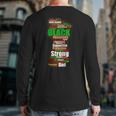 Black Dad Wordcloud Art Father's Day Tshirt African American Back Print Long Sleeve T-shirt