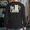 Cat Dad The Catfather Cats Kitten Back Print Long Sleeve T-shirt