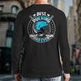Cool Hockey Dad Best Pucking Dad Ever Sports Back Print Long Sleeve T-shirt