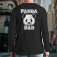 Cool Panda Squad I Panda Bear Dad Back Print Long Sleeve T-shirt