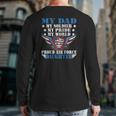 My Dad Is A Soldier Airman Proud Air Force Daughter Back Print Long Sleeve T-shirt