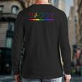 Daddy Gay Lesbian Pride Lgbtq Inspirational Ideal Back Print Long Sleeve T-shirt