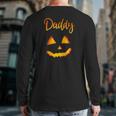 Daddy Pumpkin Halloweenfor Dad Men Back Print Long Sleeve T-shirt