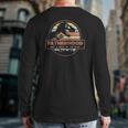 Dinosaurrex Fatherhood Like A Walk In The Park Vintage Back Print Long Sleeve T-shirt