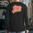 Disco Papa Vintage 1970S Groovy Rainbow Retro Matching Back Print Long Sleeve T-shirt