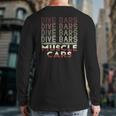 Dive Bars And Muscle Cars 70S Inspired Back Print Long Sleeve T-shirt