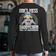 DonMess With Daddycorn I Dad Father Fitness Back Print Long Sleeve T-shirt