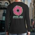 Donut Daddoughnut Dad Tee Dad Back Print Long Sleeve T-shirt