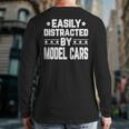 Easily Distracted By Model Cars Model Cars Back Print Long Sleeve T-shirt