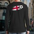 England Flag Jersey England Soccer Team England Back Print Long Sleeve T-shirt