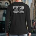 Everyone Has A Crazy Grandpa Biden Back Print Long Sleeve T-shirt
