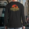 Fatherhood Like A Walk In The Park Dinosaurs Fathers Day Back Print Long Sleeve T-shirt