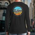Father's Day For Tatay Filipino Pinoy Dad Back Print Long Sleeve T-shirt