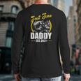 First Time Daddy New Dad Est 2022 Father's Day Back Print Long Sleeve T-shirt