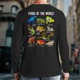 Frog Lover Types Of Frogs Frog Catcher Herpetology Frog Back Print Long Sleeve T-shirt