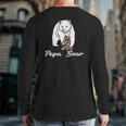 Autism Family Papa Bear Autism Awareness Back Print Long Sleeve T-shirt