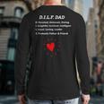 Dad Dilf Dad With Loving Message For Dad Back Print Long Sleeve T-shirt
