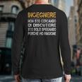 For A Father And Husband Engineer Back Print Long Sleeve T-shirt