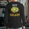 Health Foods Got SaladBack Print Long Sleeve T-shirt