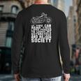 Motorcycle For Men Riding Biker Dad Bike Back Print Long Sleeve T-shirt