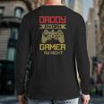 Gaming 365 Daddy By Day Gamer By Night Tee Back Print Long Sleeve T-shirt