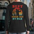 For Fathers Day Best Bonus Dad By Par Golfing Back Print Long Sleeve T-shirt