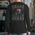 Gorillas Lover Xmas Ugly Gorilla Christmas Back Print Long Sleeve T-shirt