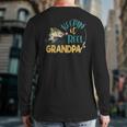 Grandpa Keeping It Reel Fishing Father Day Back Print Long Sleeve T-shirt