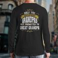 Only The Greatest Grandpas Back Print Long Sleeve T-shirt