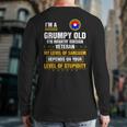 Grumpy Old 9Th Infantry Division Veteran Veterans Day Back Print Long Sleeve T-shirt