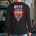 Guitarist Father Best Dad Ever Music Tab Chords Back Print Long Sleeve T-shirt