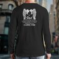 Happy Father's Day In Heaven Dad Your Guiding Hand Will Remain On My Shoulder Forever Back Print Long Sleeve T-shirt