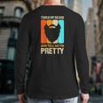 Happy Father's Day Touch My Beard And Tell Me I'm Pretty Top Back Print Long Sleeve T-shirt