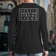 Htx 713 Houston Strong H-Town Simple Graphic Houston Texas Back Print Long Sleeve T-shirt