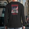 Husband Daddy Protector Hero Veterans Day Back Print Long Sleeve T-shirt
