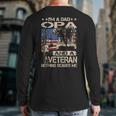 I'm A Dad Opa And A Veteran Opa Father's Day Back Print Long Sleeve T-shirt